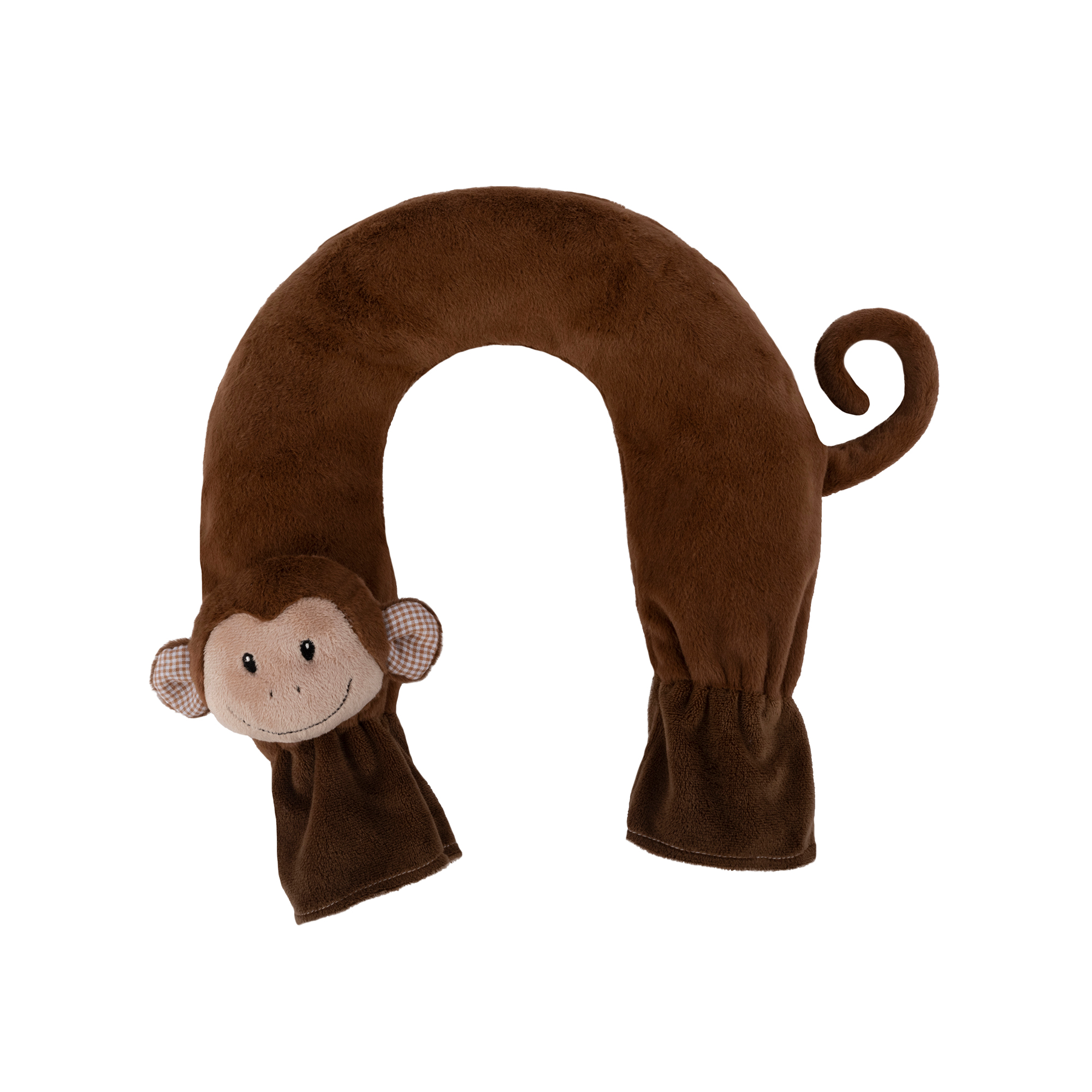 Sänger Neck Hot Water Bottle, brown "Monkey Monti"