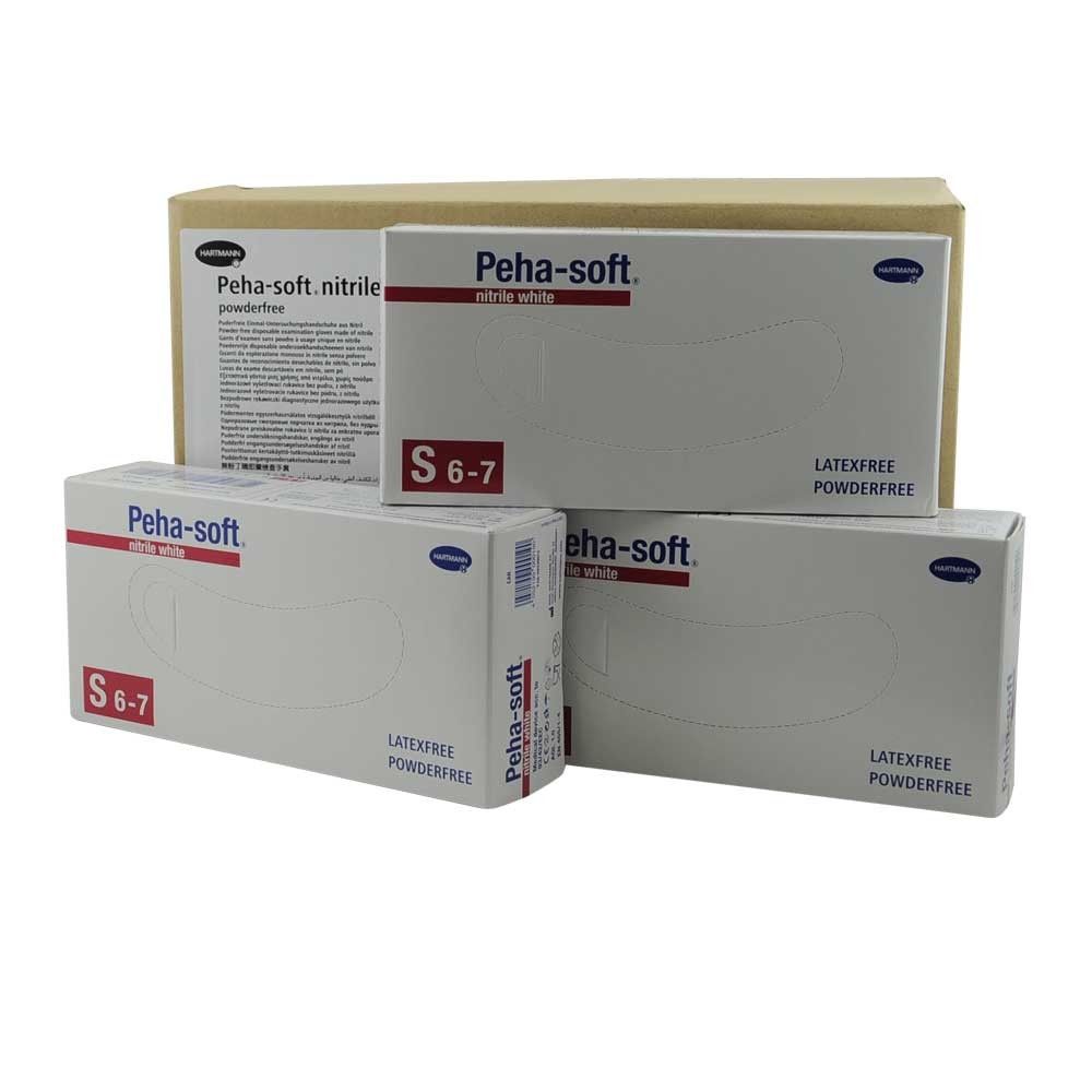 Hartmann Peha-soft® nitrile disposable gloves white S-L 10x 100 items