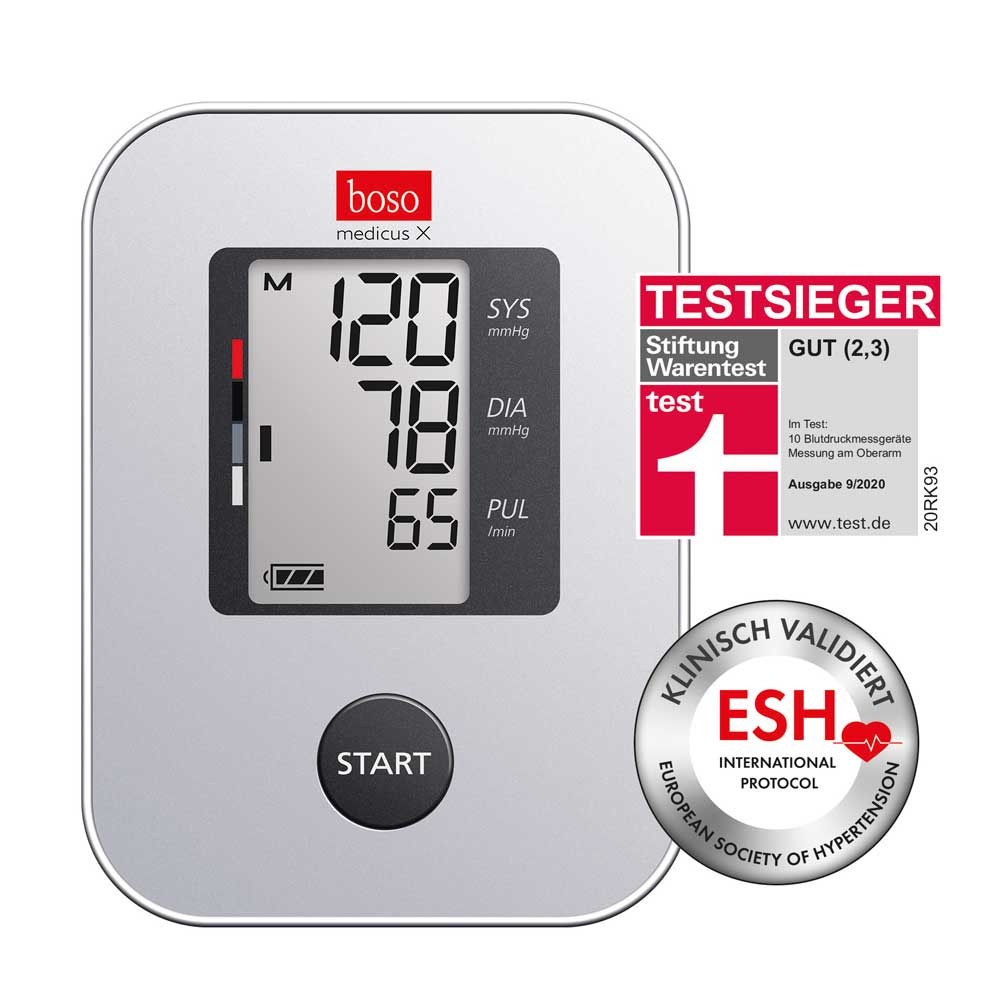 Boso upper arm blood pressure monitor medicus X, 30 memory locations