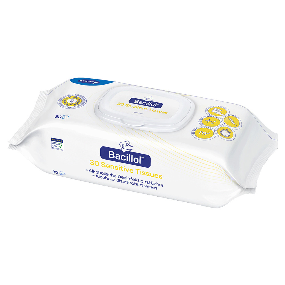 Bacillol® 30 Sensitive Tissues, surface disinfection wipes, 80 pcs.