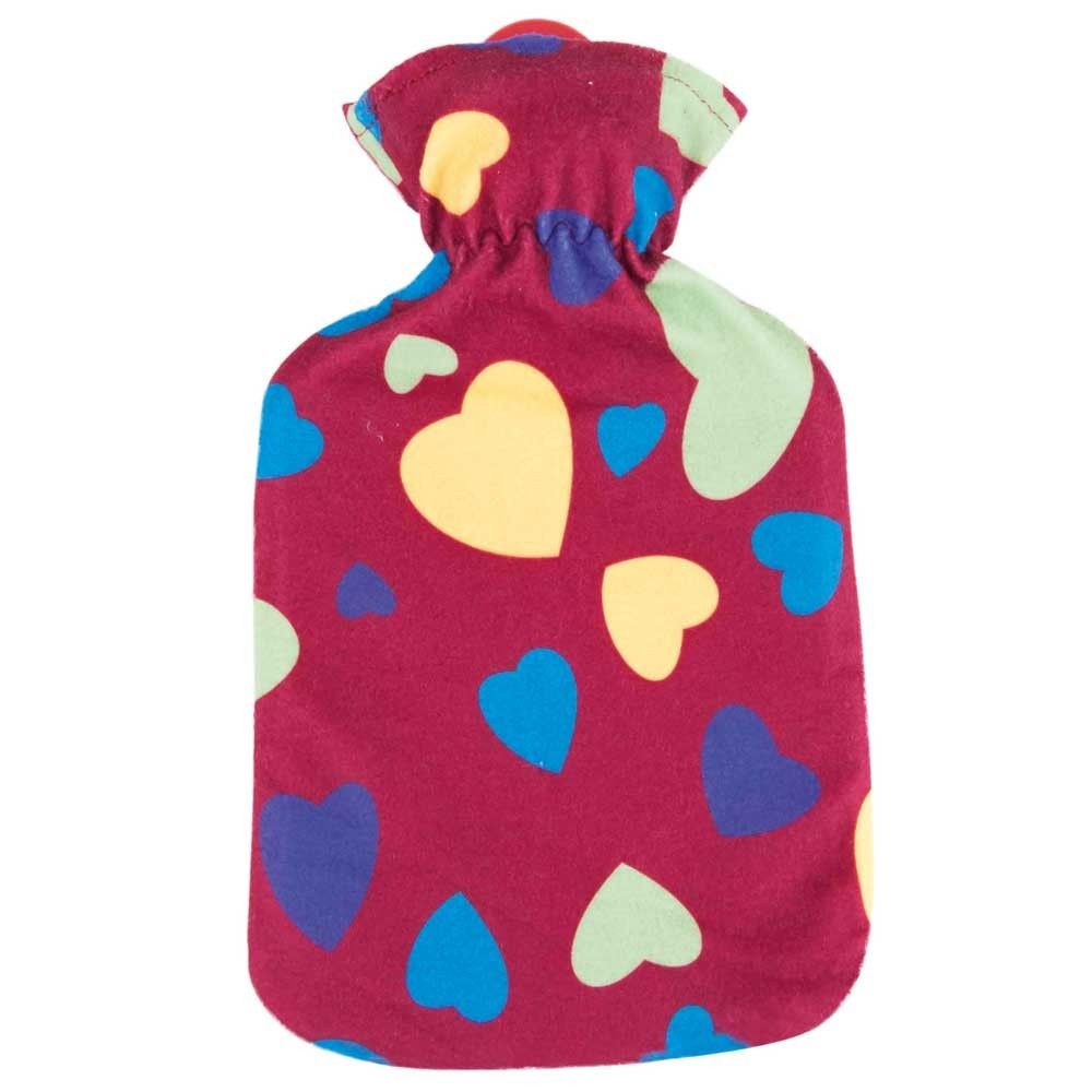 Sänger hottie bottle incl. fleece cover, hearts desire, size selectable