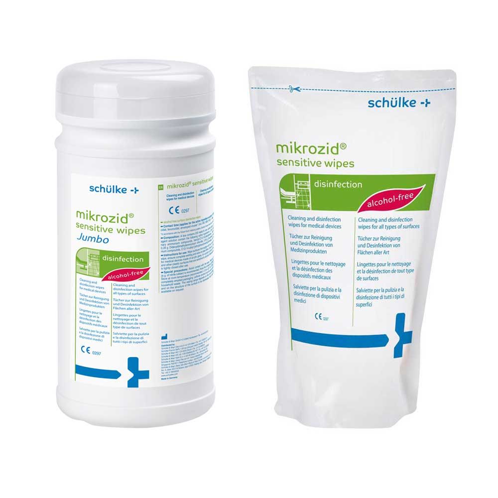 Schülke Mikrozid® Sensitive Jumbo disinfectant Wipes, Alcohol-Free