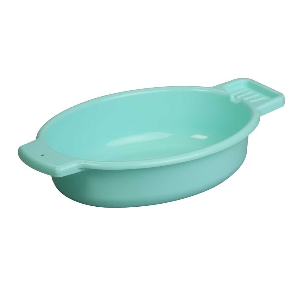 Behrend wash basin, soap tray, oval, 5 liter, 45x30x10cm, green