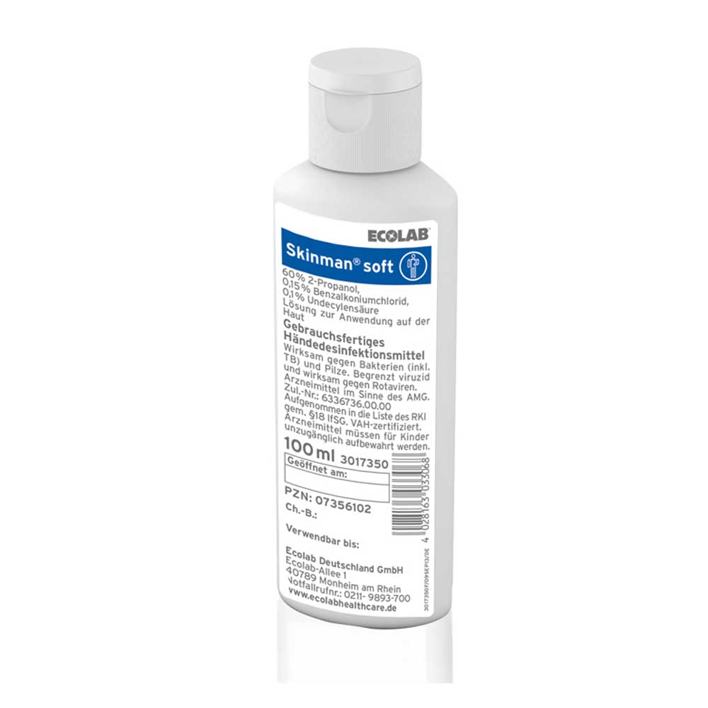 Ecolab Hand Disinfection Skinman Soft, Sizes