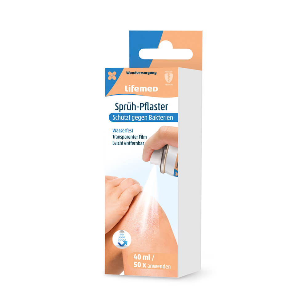 Spray plaster, breathable, waterproof, from Lifemed®, 40ml
