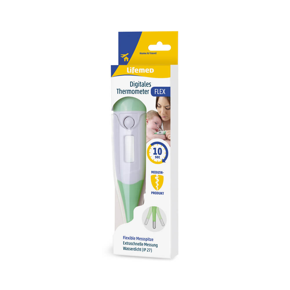 Clinical thermometer, flexible tip, digital, from Lifemed®.