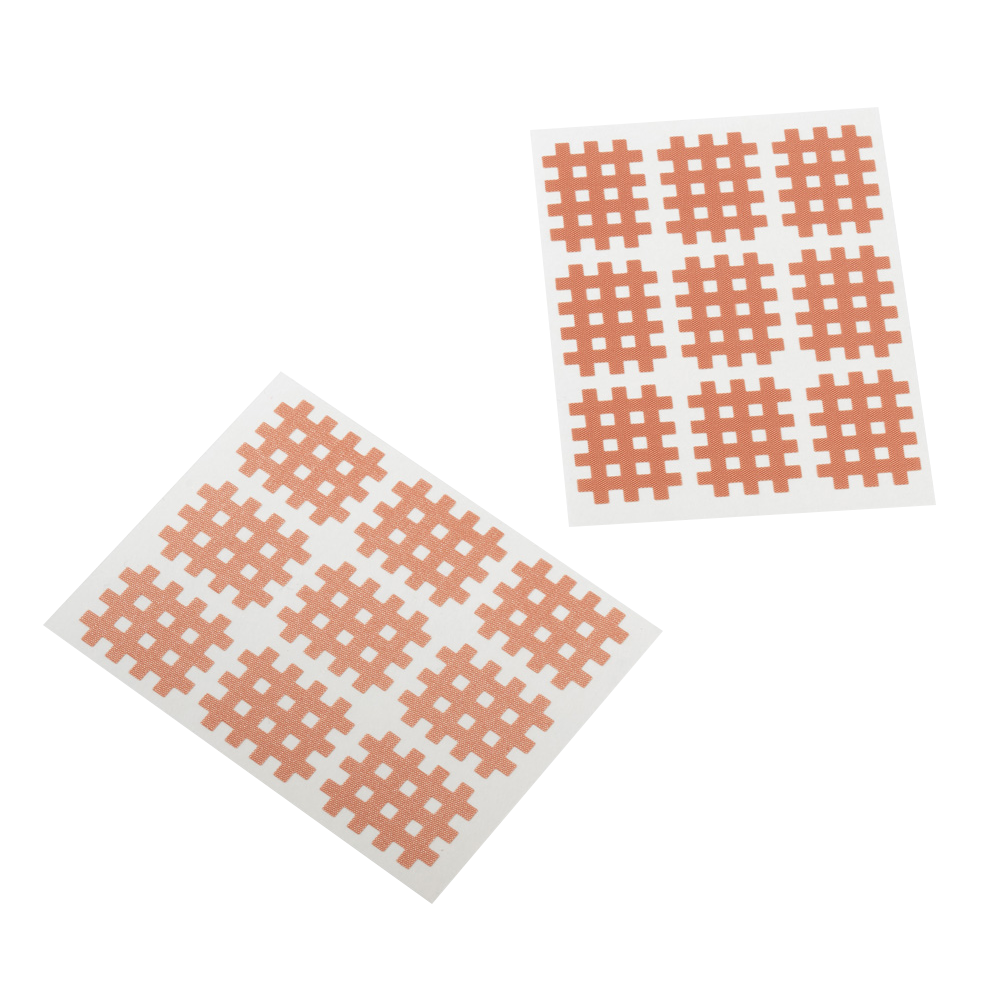 102 Cross patches incl. Tweezers, Grid Tape, diff. Sizes / colors