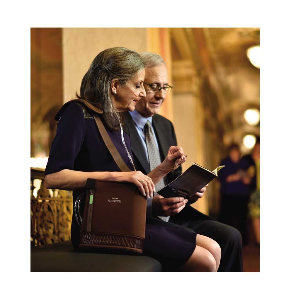 Philips oxygen concentrator SimplyGo Mini, extended battery, bag