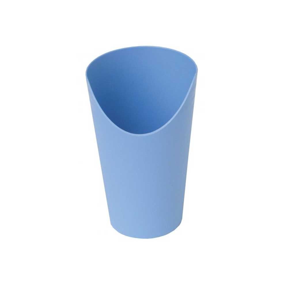 Behrend drinking cup with nose cutout, dishwasher safe, 250ml, blue