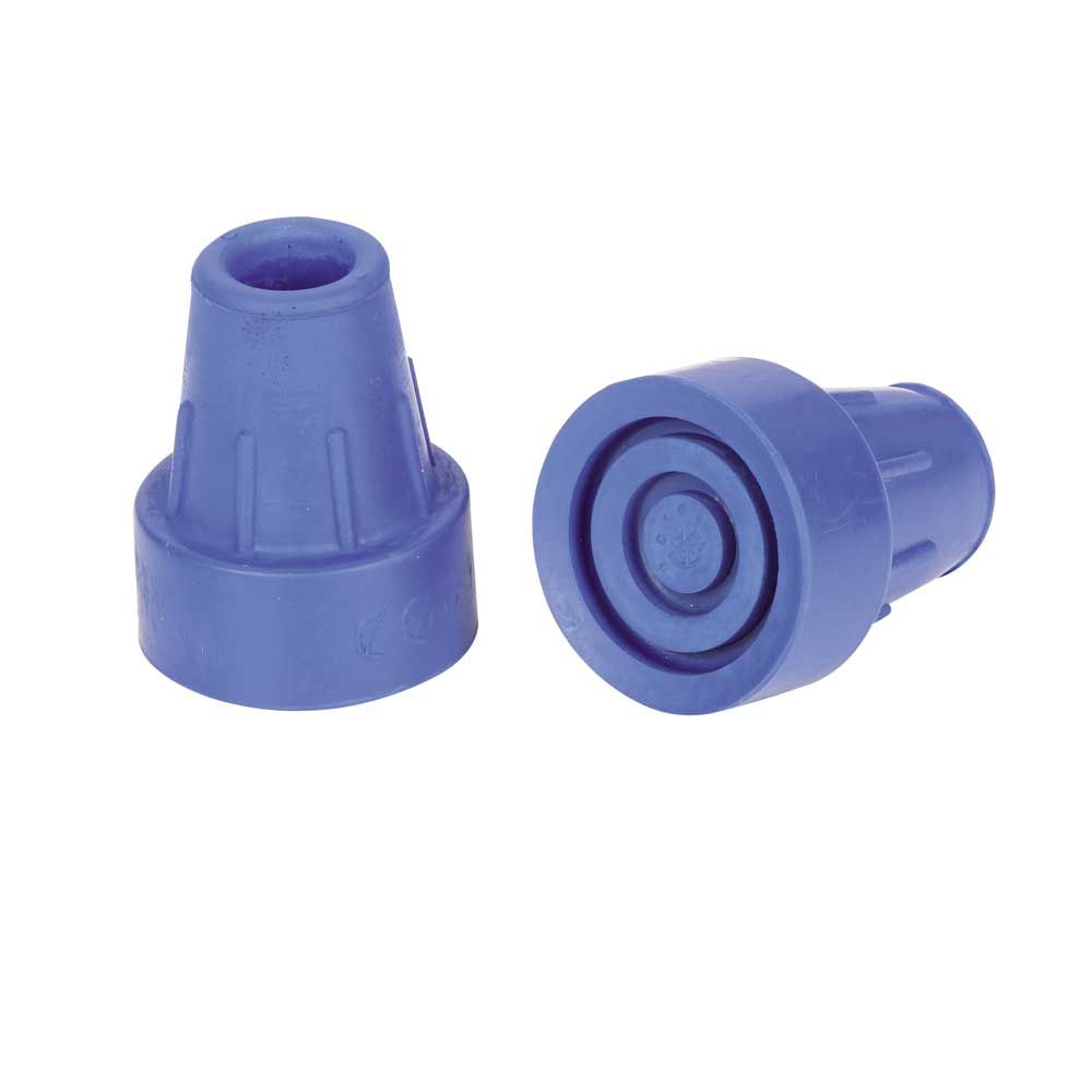 Behrend crutch cap, big adhesion surface, size 0, 16mm, blue