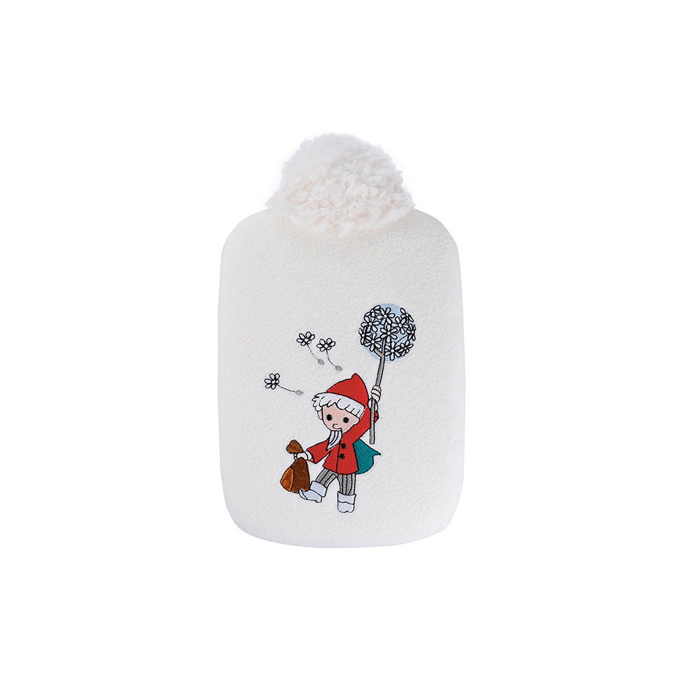 Hugo Frosch Eco Hot Water Bottle 0,8 L, Softfleece, Sandman, various Colors