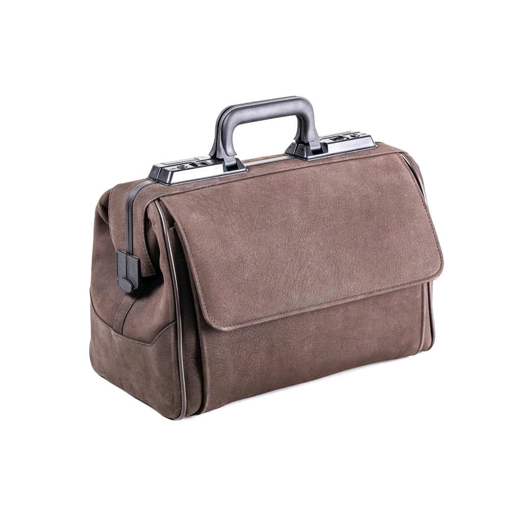 Dürasol Rusticana medical bag, 1 front pocket, donors small dark brown