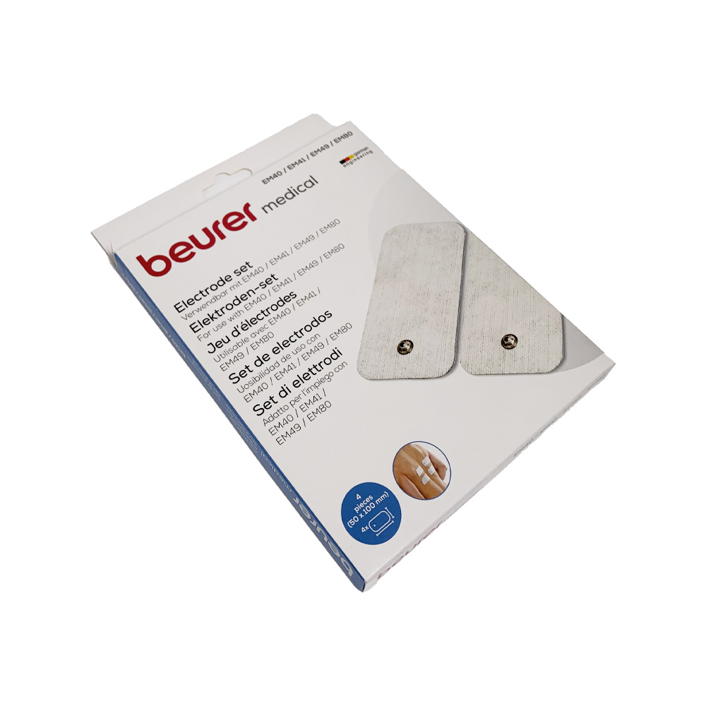 Beurer electrodes 50x100 mm, electrostimulation device EM 41/49/80/95, 4 items