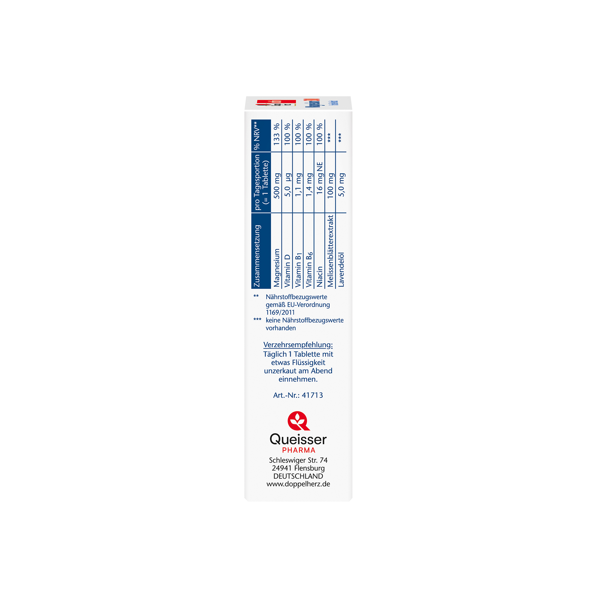 Doppelherz aktiv Magnesium 500 for the Night, 30 Tablets