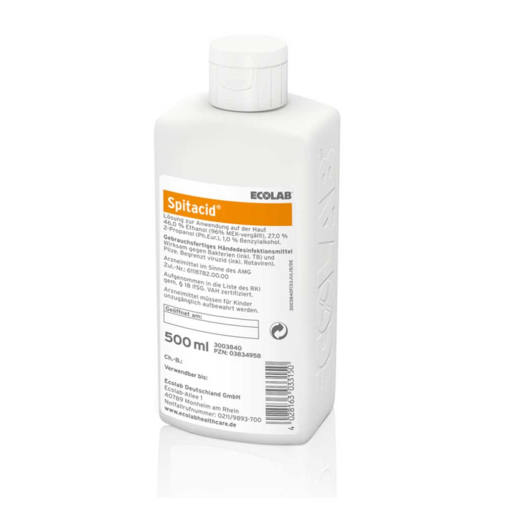 Ecolab Hand Disinfection Spitacid, 500 ml