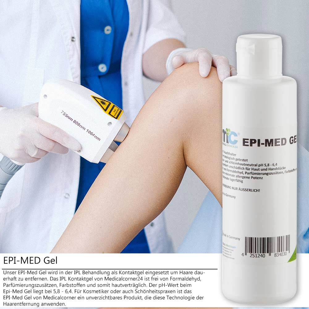 IPL Gel Epi-Med, IPL contact gel for laser hair removal, 250 ml