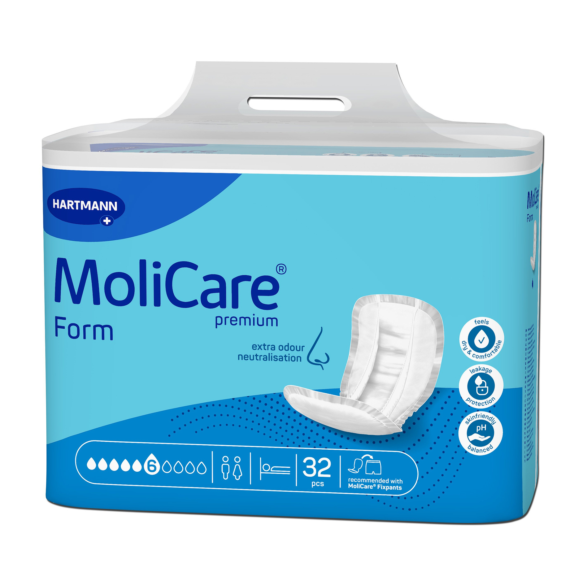 Hartmann MoliCare® Premium Form, 6 drops, blue