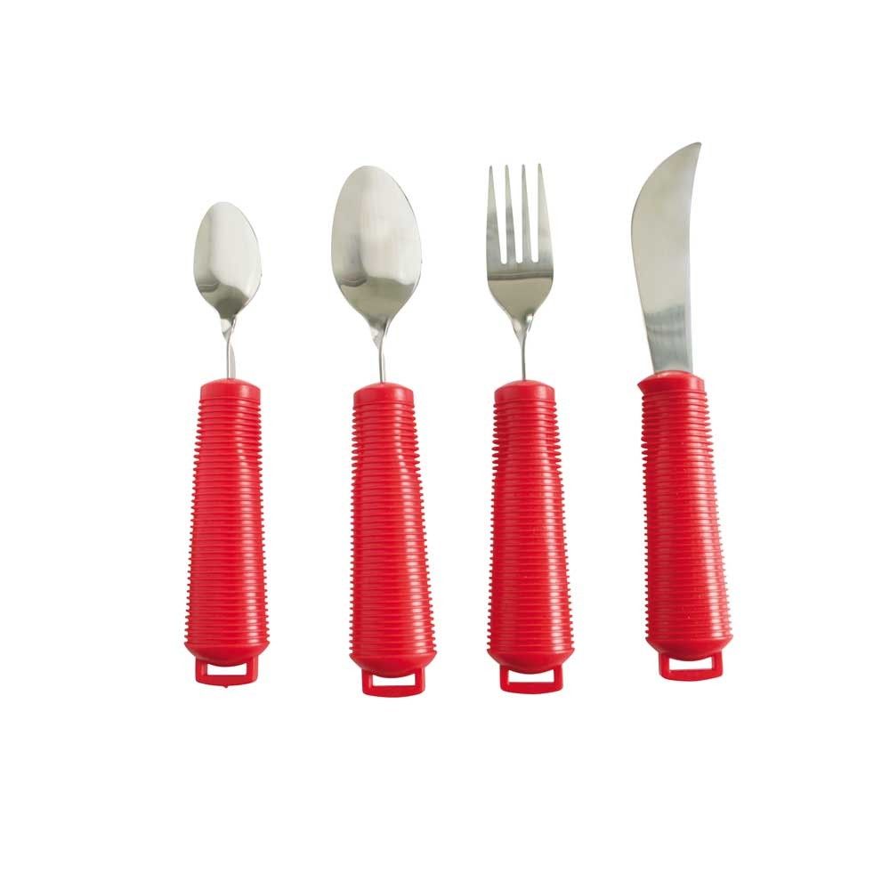 Behrend cutlery set Alzheimer, Colour Red, 4-piece
