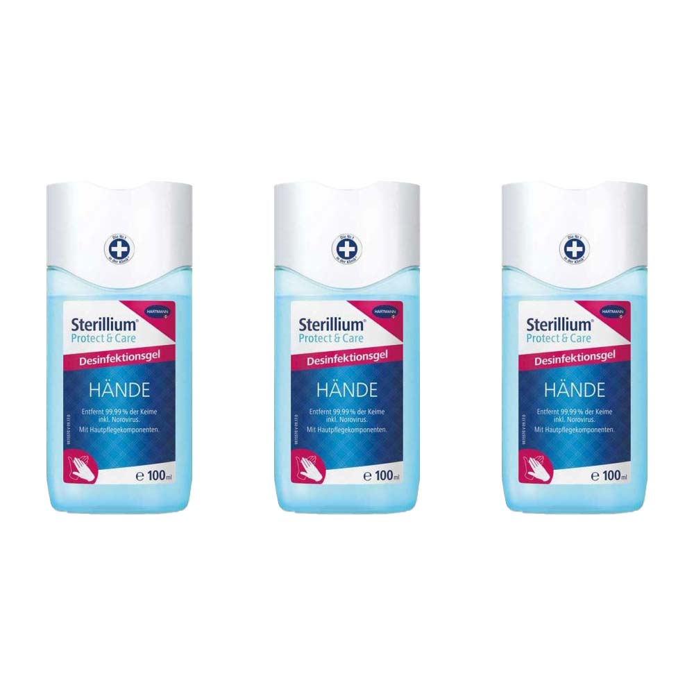 Hartmann Sterillium Protect & Care Disinfection Gel to Go, 3x 100 ml