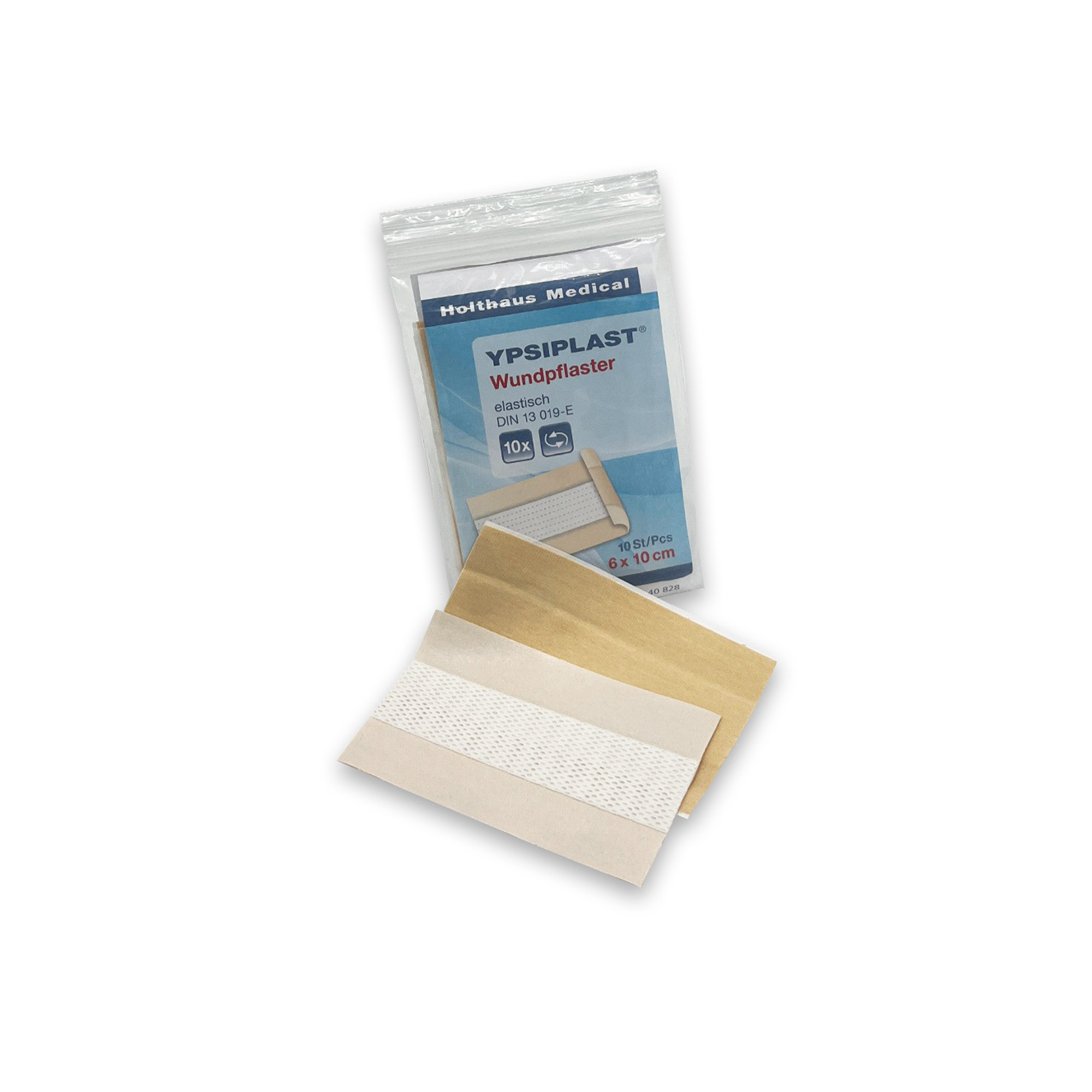 Holthaus Medical YPSIPLAST® Wound Plasters 6 x 10 cm, 10 pieces