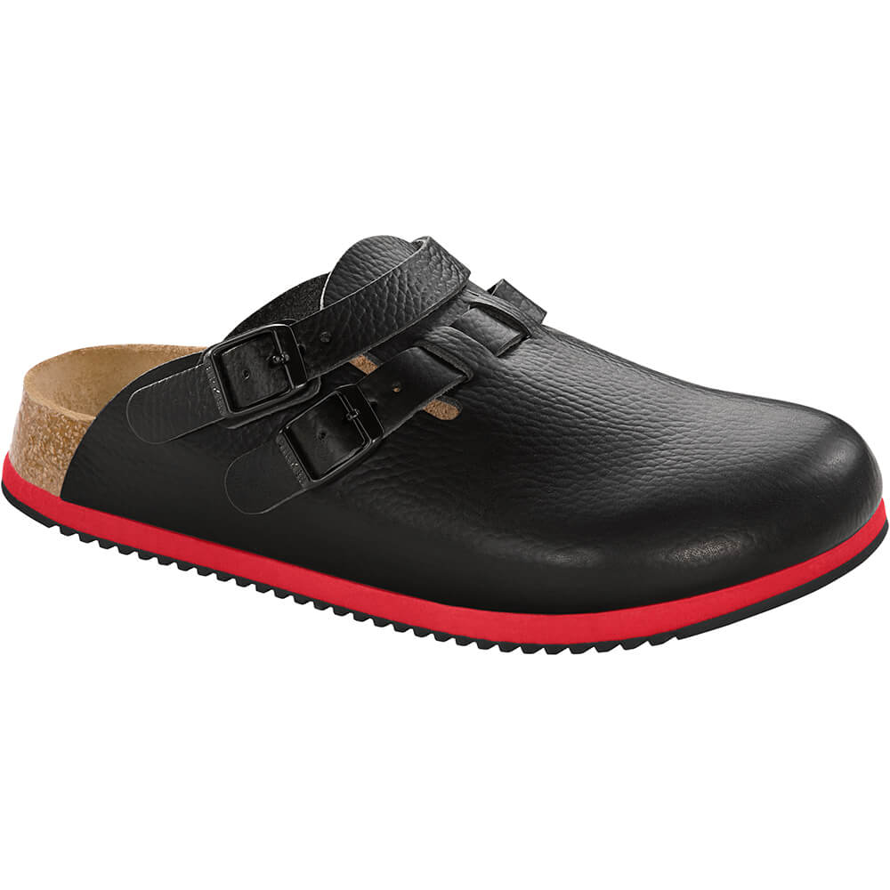 Kay SL super outsole, Softbed, Birkenstock, black-red, Normal Size 40