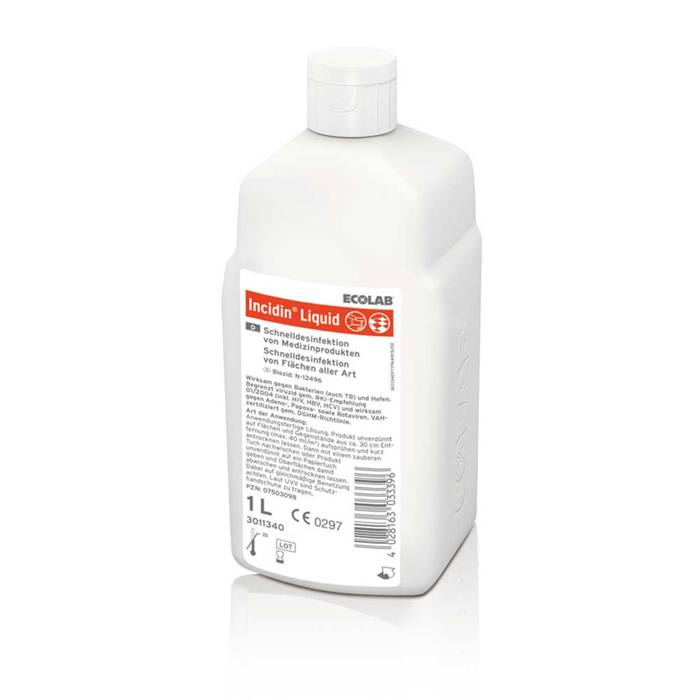 Ecolab Surface Disinfectant Incidin Liquid, Sizes