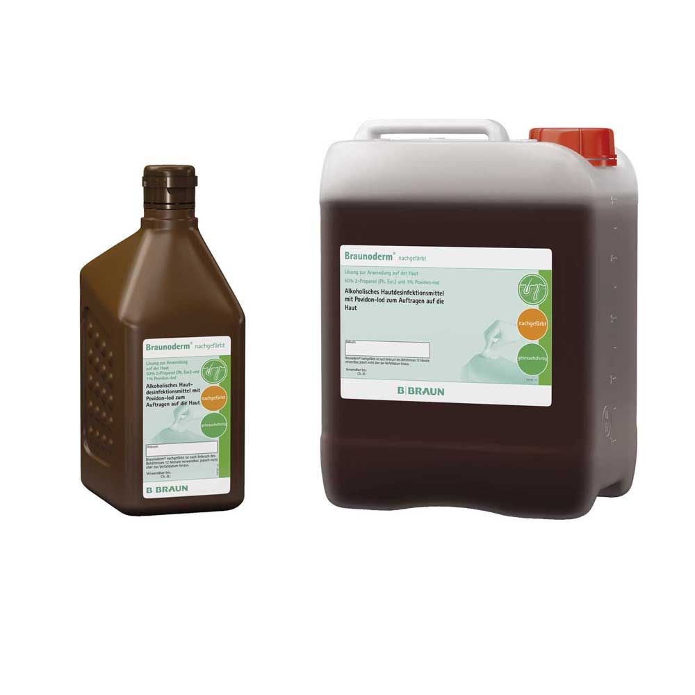 B.Braun skin disinfectant Braunoderm® coloured, 2 sizes