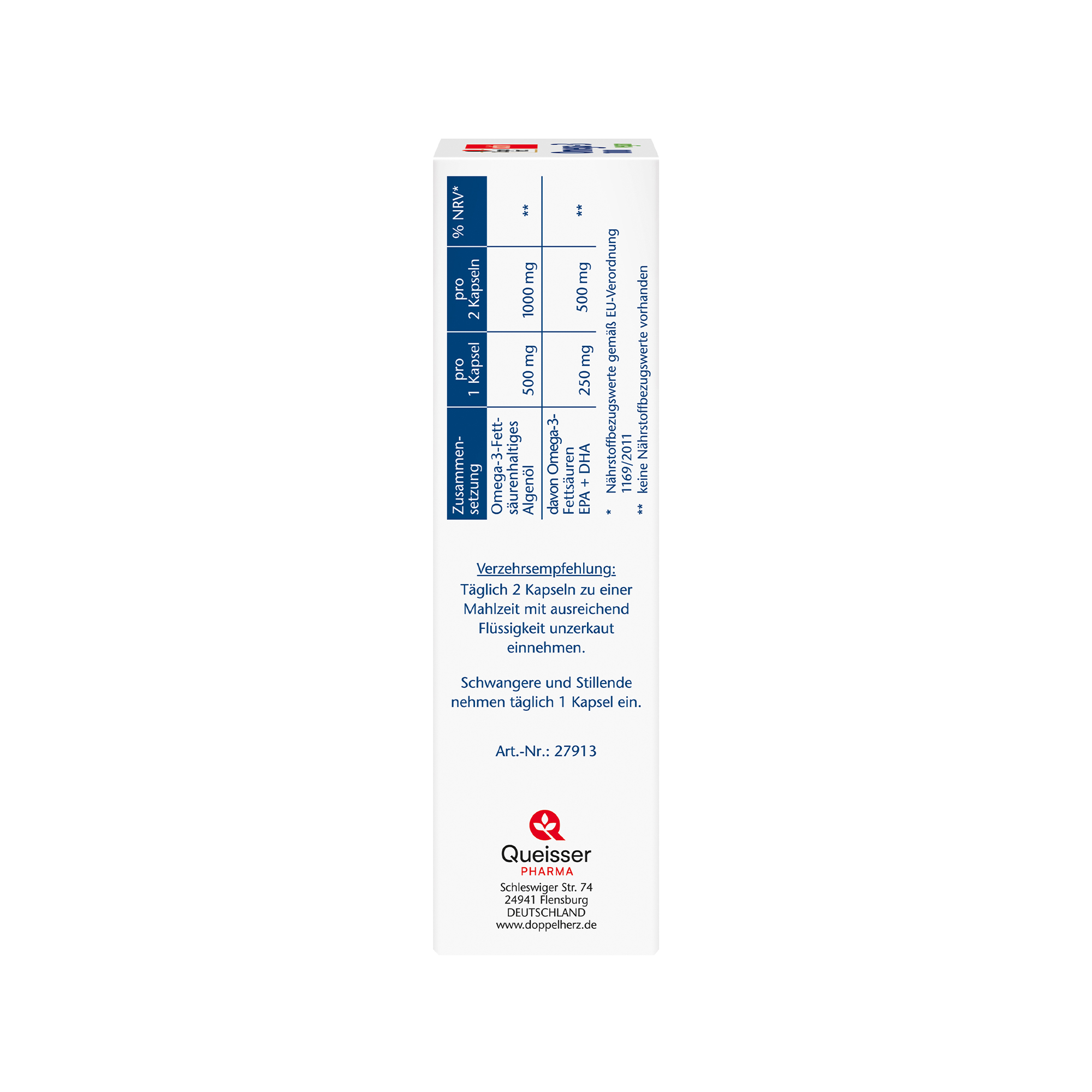 Doppelherz aktiv Omega-3, 1000 vegan, 120 Capsules