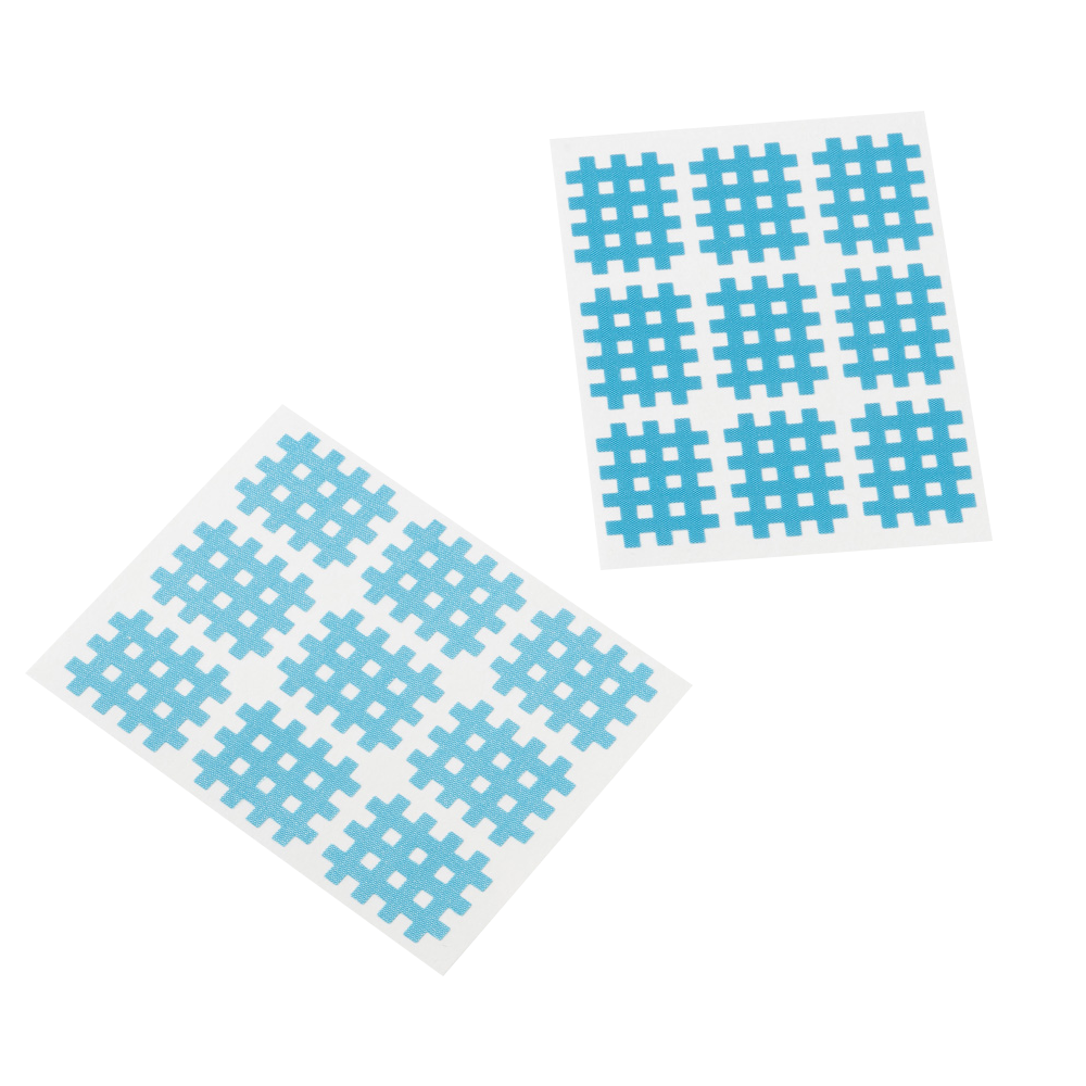 102 Cross patches incl. Tweezers, Grid Tape, diff. Sizes / colors