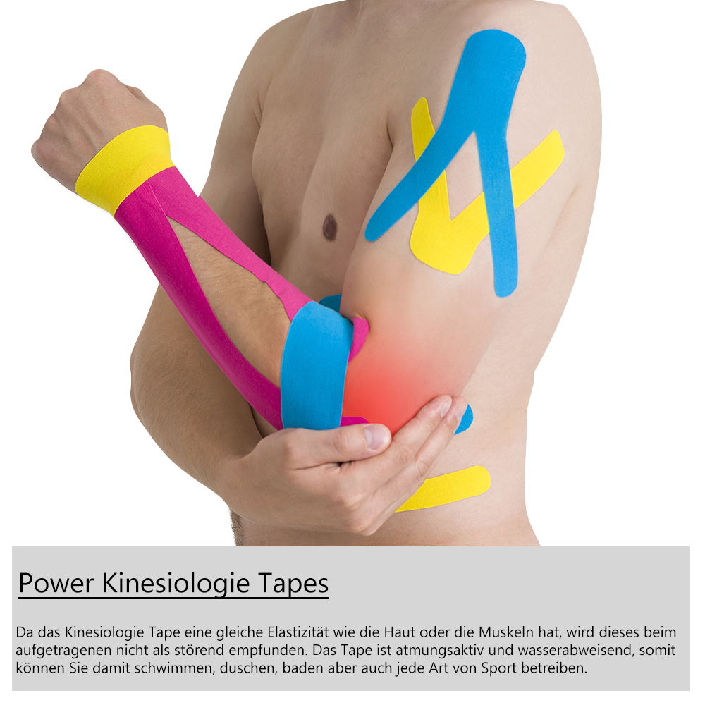 Power Kinesiology Tape, 5 cm x 5 m, 1 roll, fawn