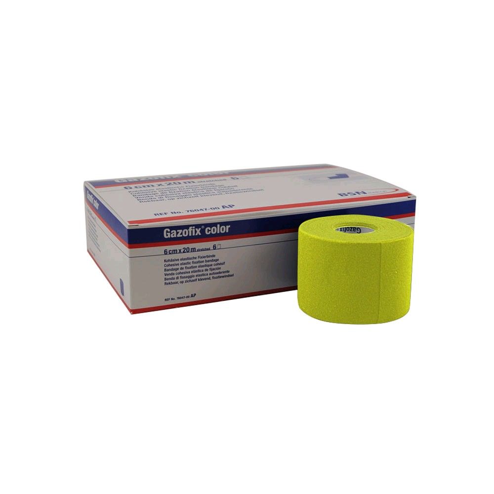 BSN Gazofix color Fixation Bandage, cohesive, 1 roll, 6 cm x 20 m