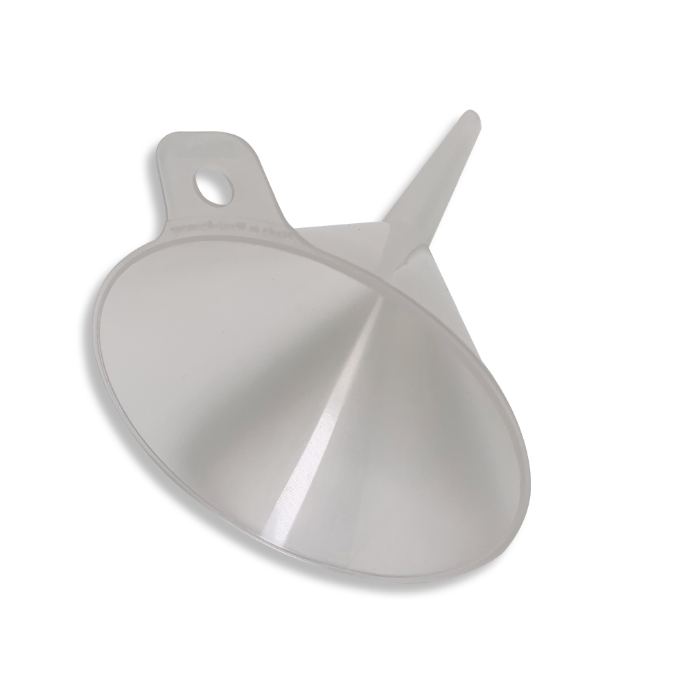 Schülke funnel, funnel for upper / lower containers, transparent