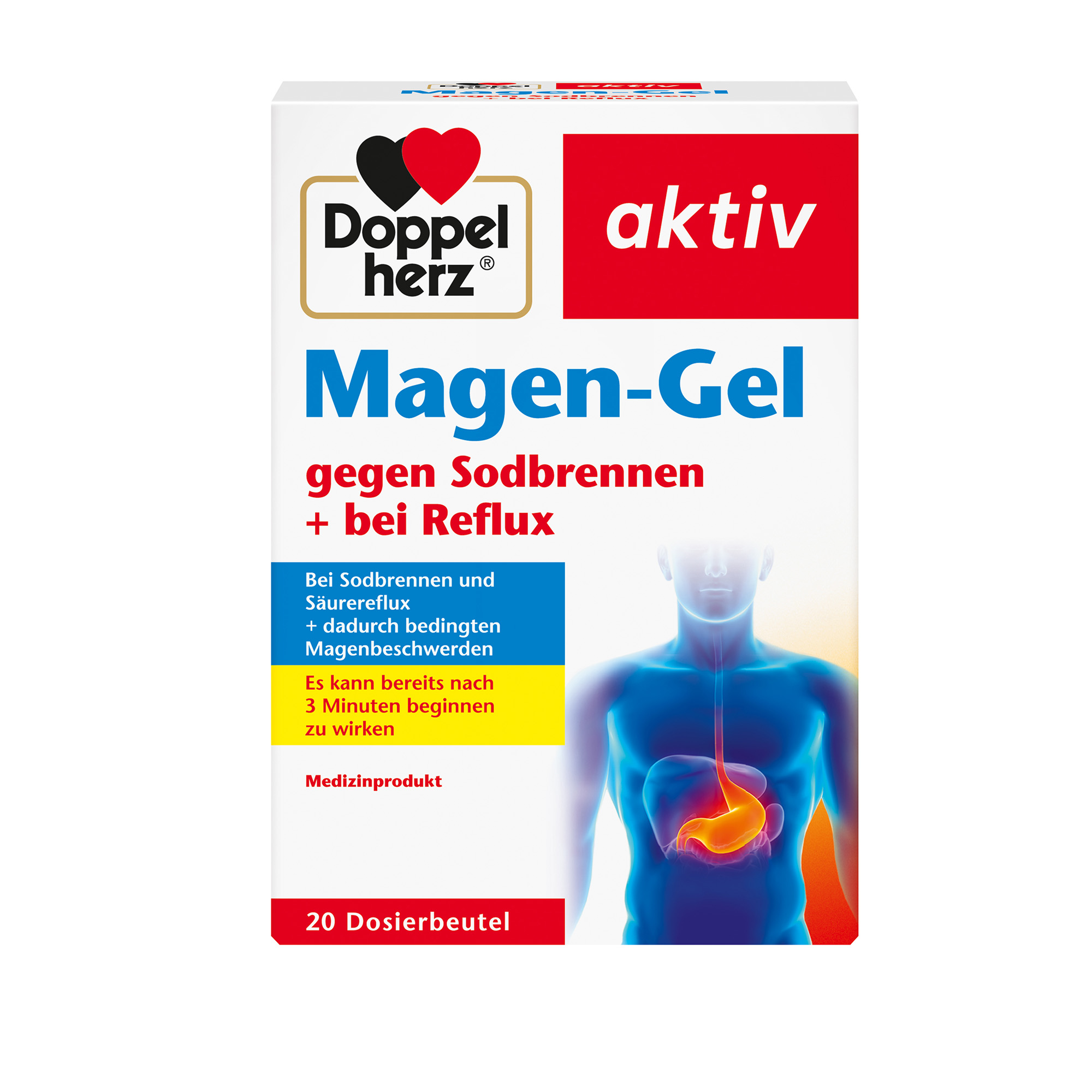 Doppelherz aktiv Stomach Gel for Heartburn, 20 Sachets