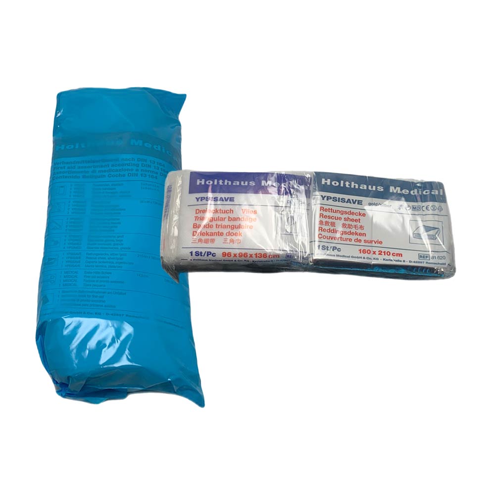 Holthaus Medical Mini car first aid kit, warning triangle / waistcoat