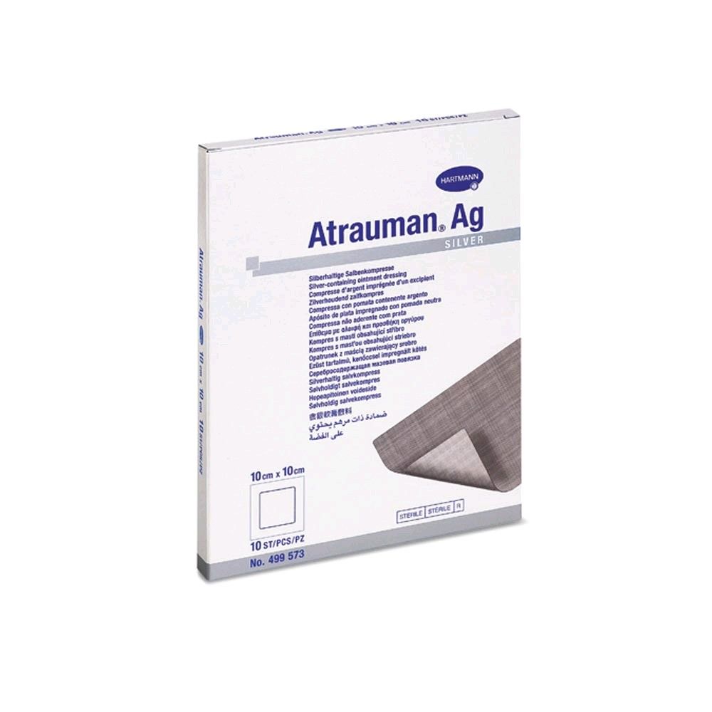 Atrauman Ag 5 x 5cm, 10 pieces