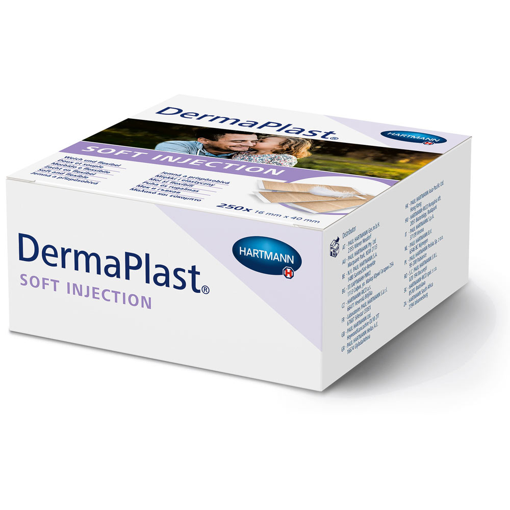Hartmann DermaPlast sensitive, injection plaster, 250, 4 x 1,6 cm