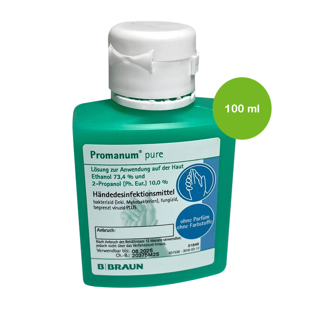 B.Braun hand disinfectant Promanum® pure, 100ml bottle