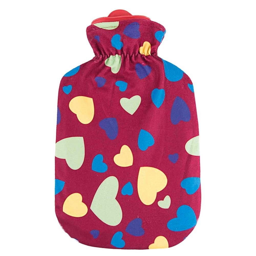 Sänger hottie bottle incl. fleece cover, hearts desire, size selectable