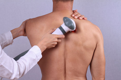 The massage devices help to relieve tension in the shoulder and neck area