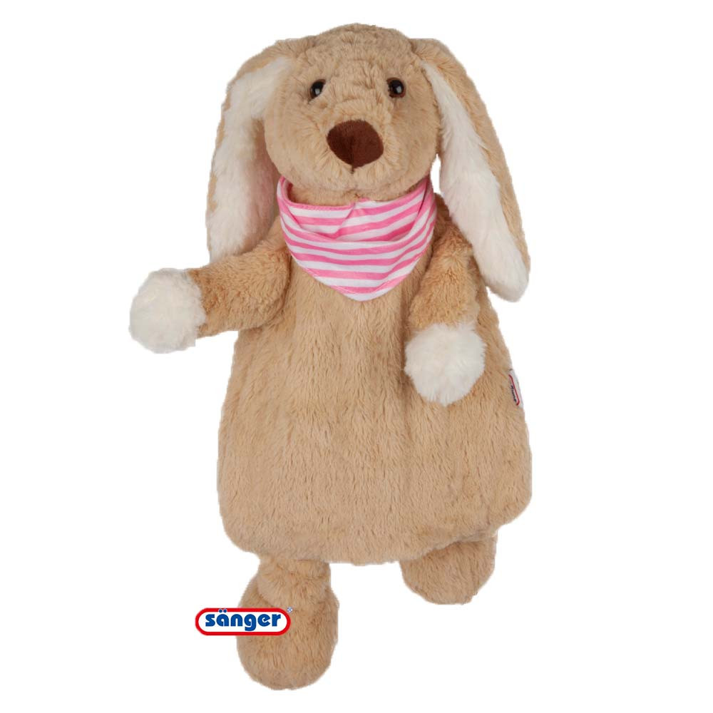 Sänger Plushie with 0.8 L hot water bottle, with zip, dog Schlappi