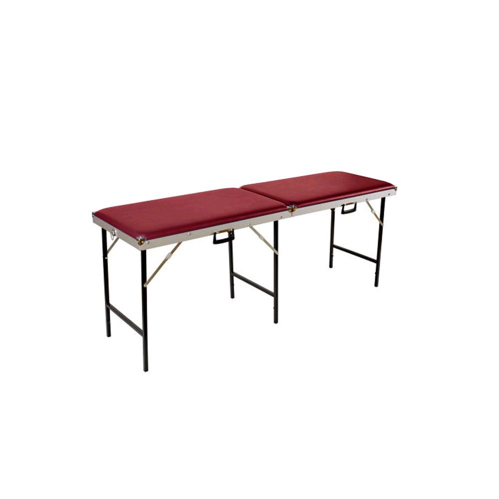 Mobile treatment couch, Portable Massage Table 2-part, 70 cm, red