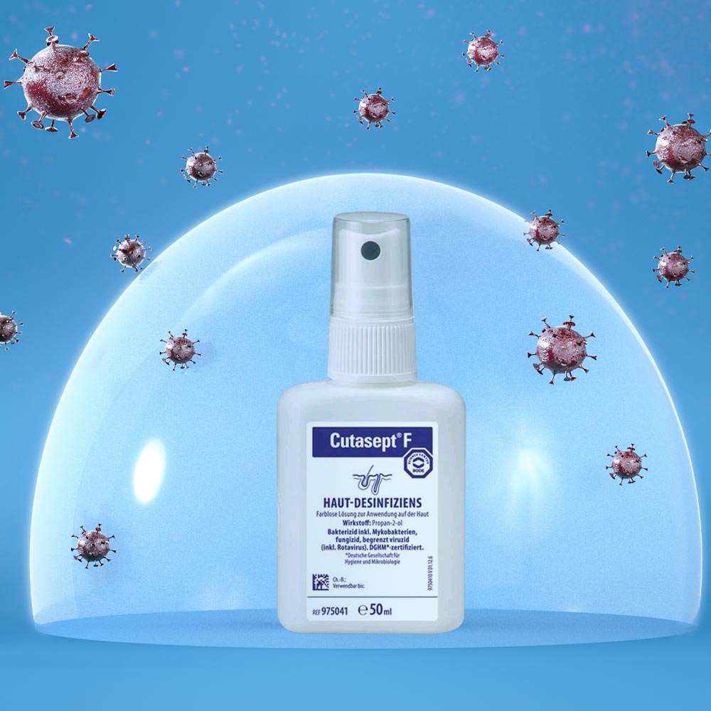 Cutasept F Skin Disinfectant by Bode, 50 ml spray bottle
