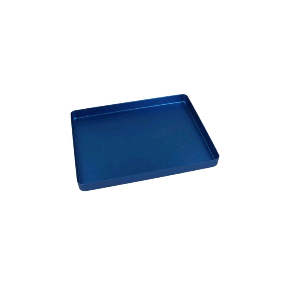 Euronda Mini-tray Aluminium Bottom, unperforated, blue