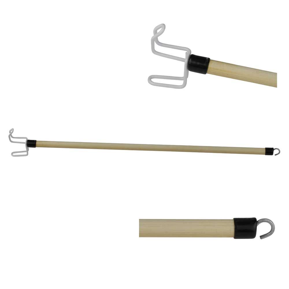Behrend dressing aid Deluxe, with 2 hooks, made of wood, 70 cm