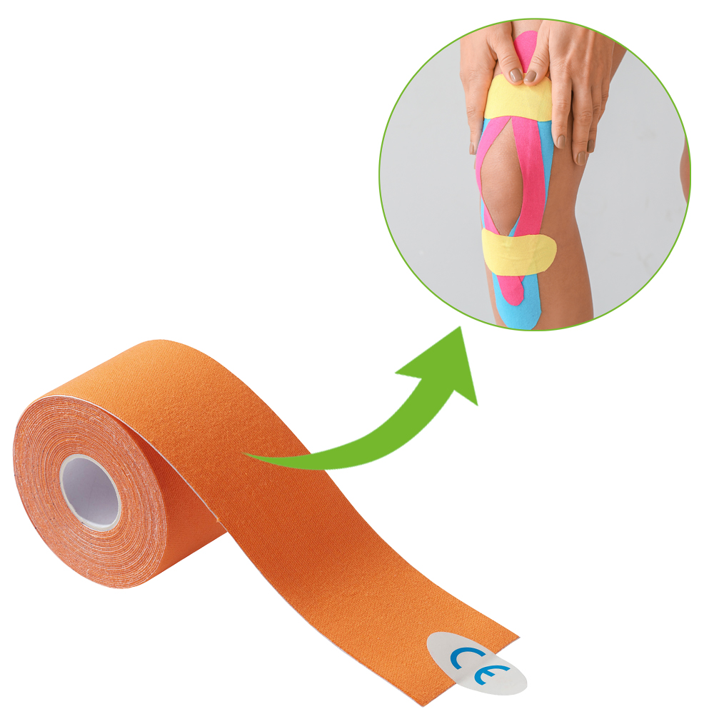 Medicalcorner24® Power Kinesiology Tape, 5cmx5m, 1 roll, orange