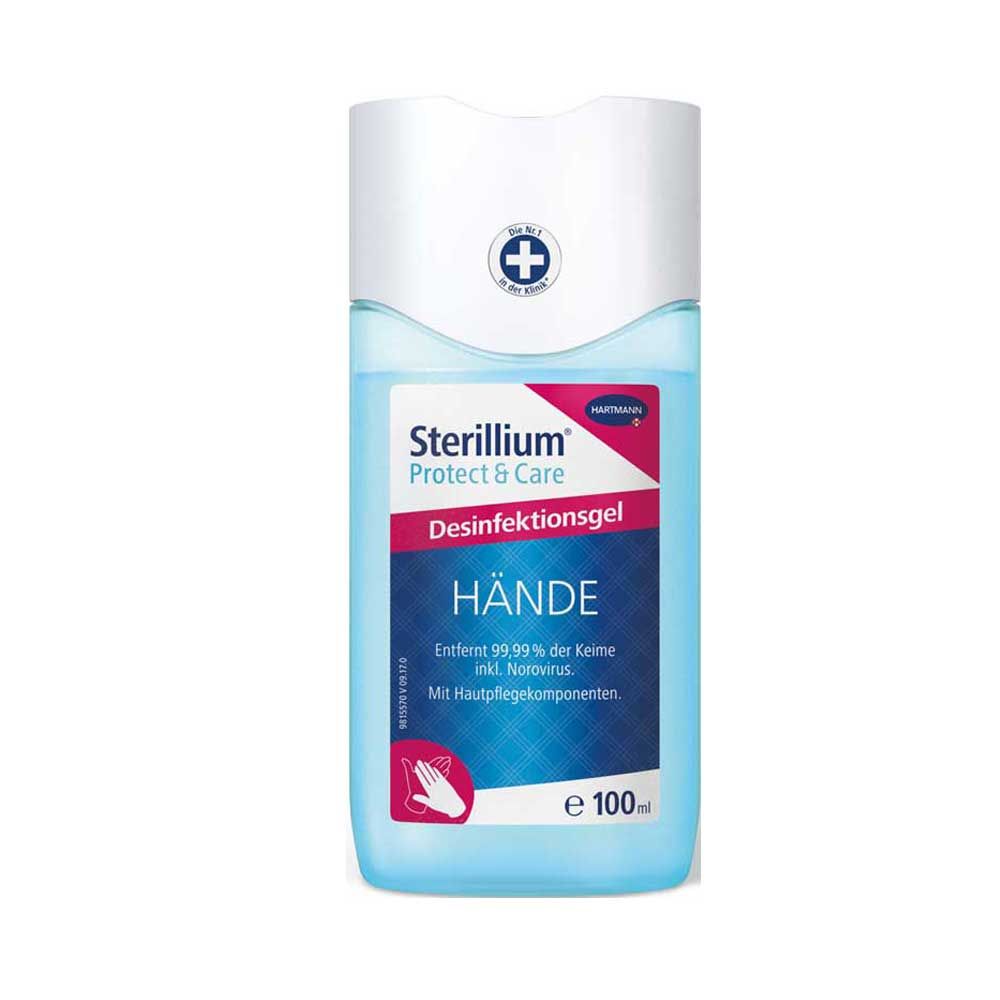 Pandemic protection set with medical masks, hand disinfection gel