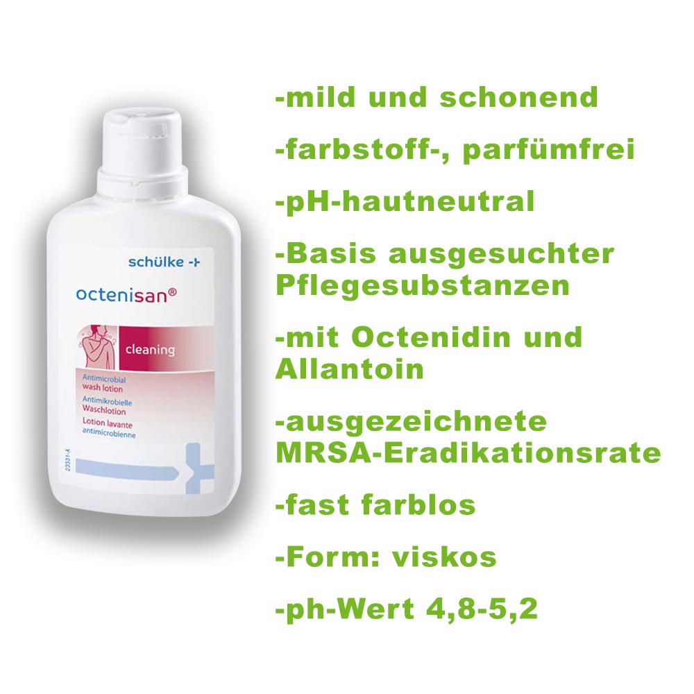 Schülke octenisan® wash lotion, mild, pH-neutral, skin / hair, 150ml
