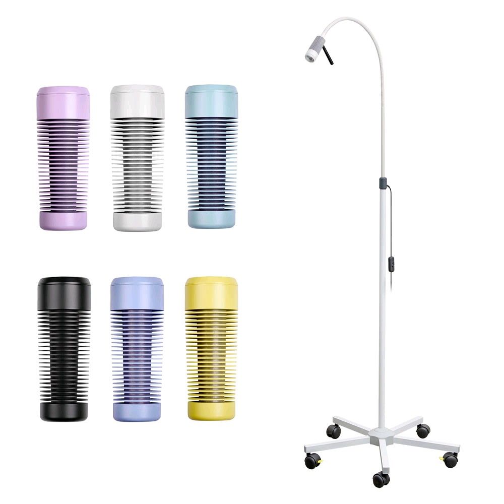LED examination light, detachable handle, roller stand, color choice