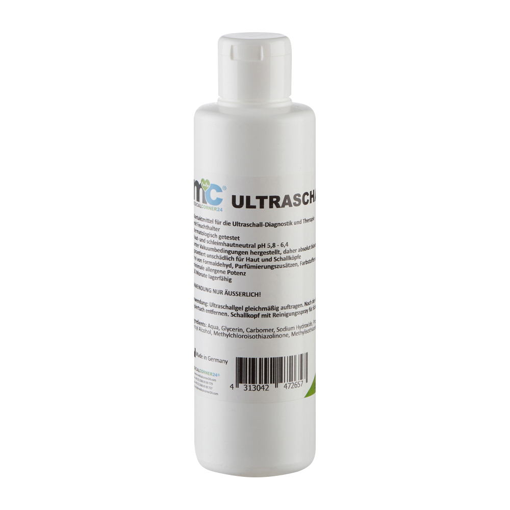 Ultrasound Gel, Sonography Gel, Transmission Gel, 250 ml bottle