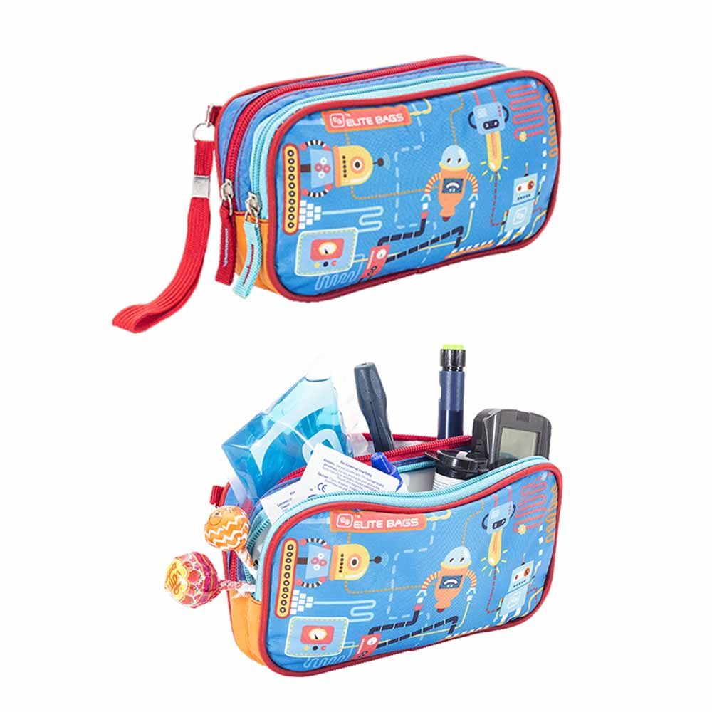 ELITE BAGS diabetics bag Kids DIA-S, robot, blue